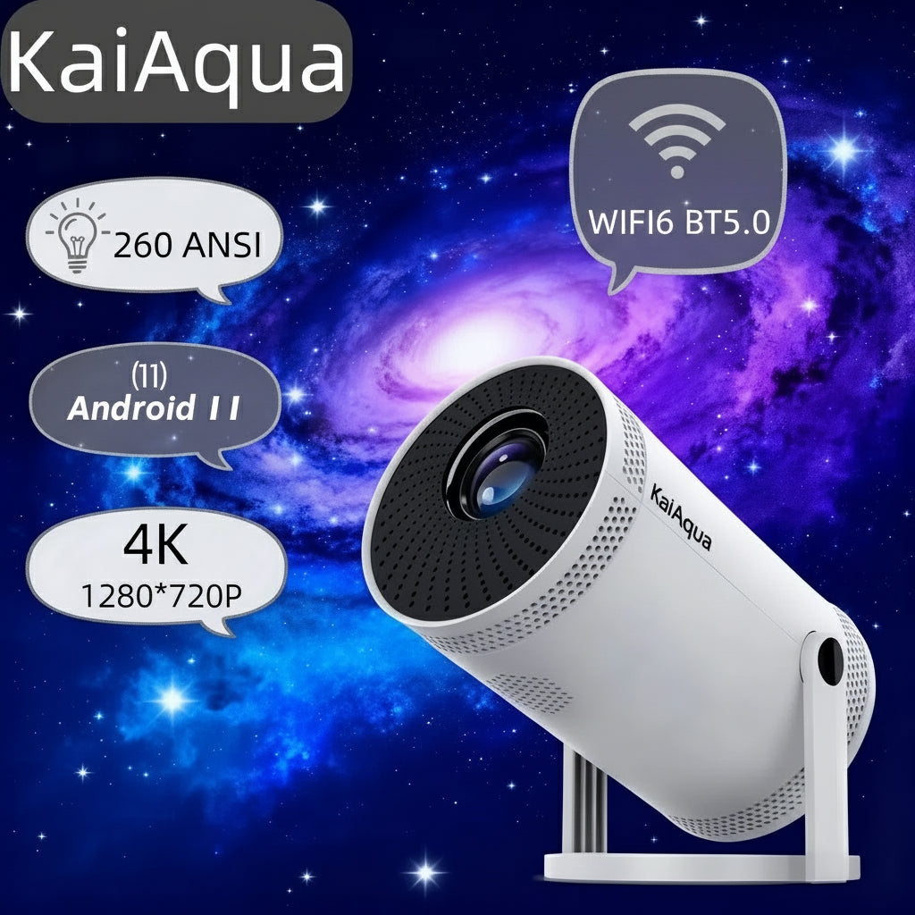 “VisionAura Home Projector” — Turn Any Wall Into a Stunning Visual Experience